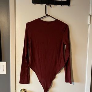 XL Maroon Bodysuit